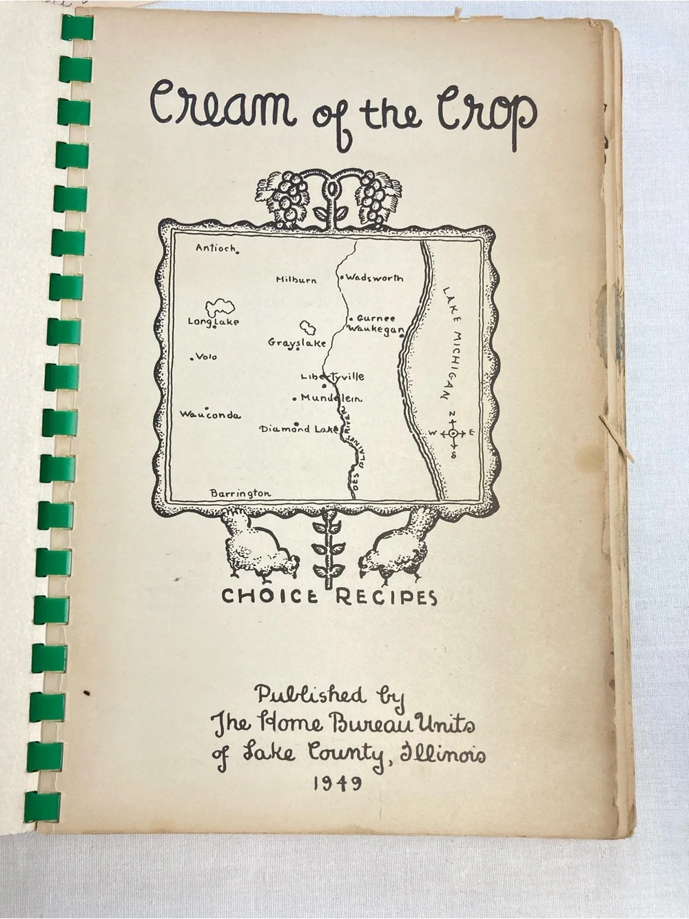 Collection Recipes, Vintage Cream of the Crop and Martha Holmes Cook Books